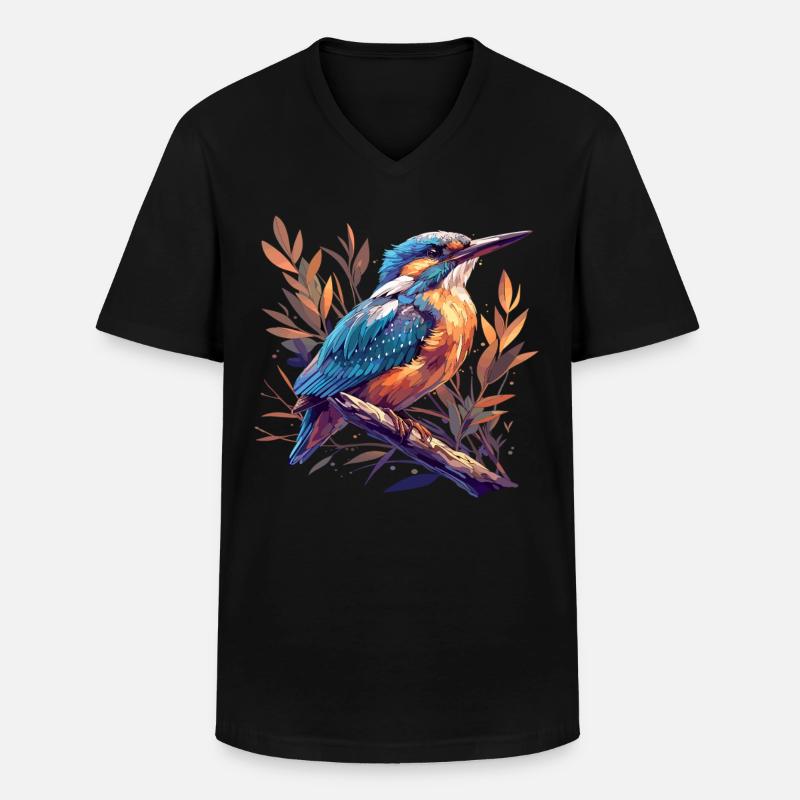 Eisvögel Eisvogel - Männer-T-Shirt mit V-Ausschnitt - Schwarz
