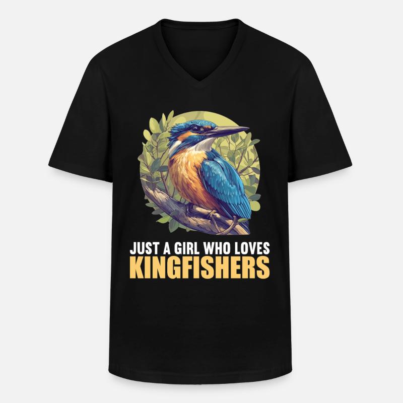 Eisvögel Eisvogel - Männer-T-Shirt mit V-Ausschnitt - Schwarz