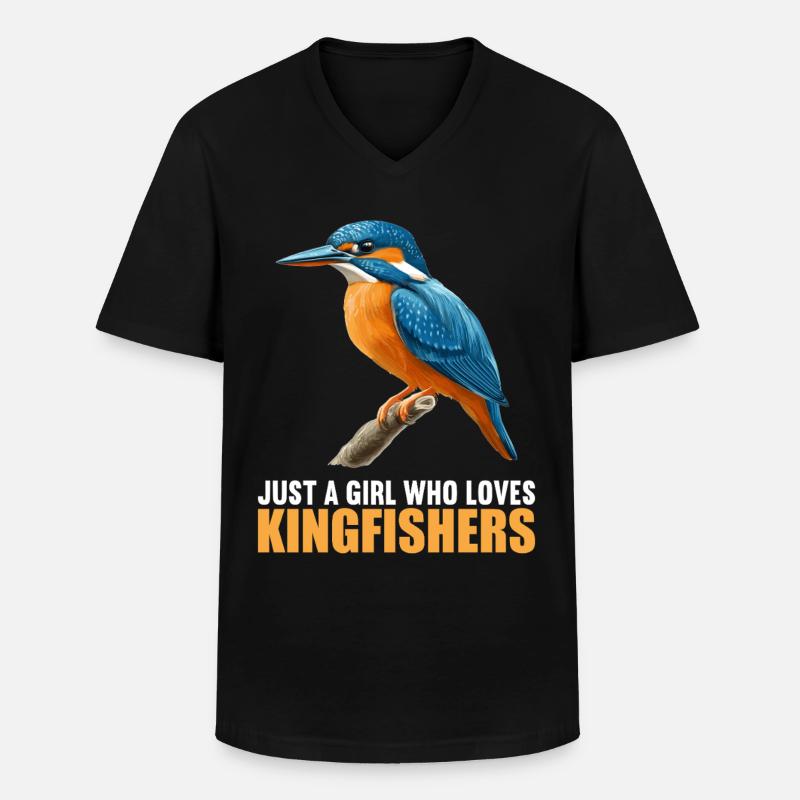Eisvögel Eisvogel - Männer-T-Shirt mit V-Ausschnitt - Schwarz