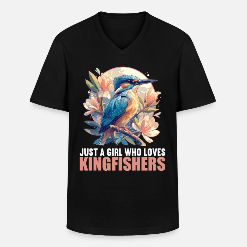Eisvögel Eisvogel - Männer-T-Shirt mit V-Ausschnitt - Schwarz