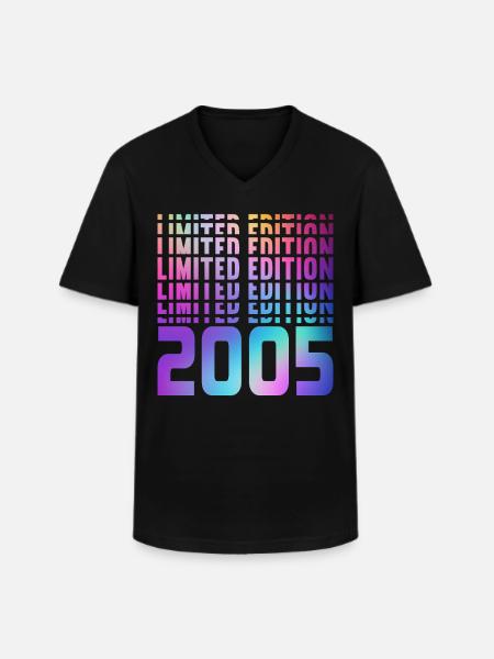 Limited Edition 2005 - Men's V-Neck T-Shirt - black