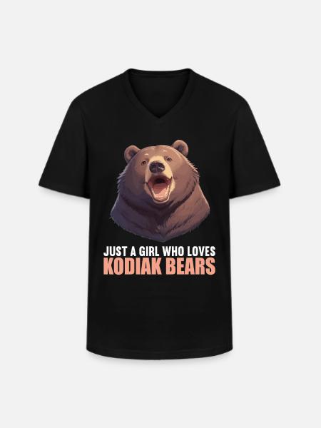 Kodiak Bear Kodiak Bear - Men's V-Neck T-Shirt - black