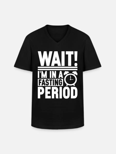 Intermittent fasting Intermittent fasting - Men's V-Neck T-Shirt - black