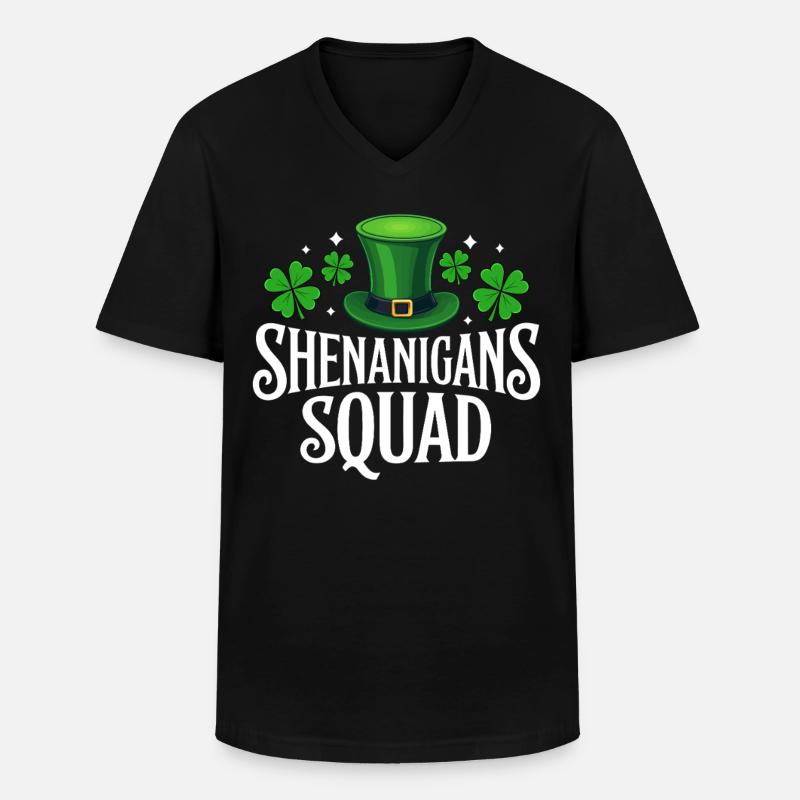 Shenanigans Squad - Männer-T-Shirt mit V-Ausschnitt - Schwarz