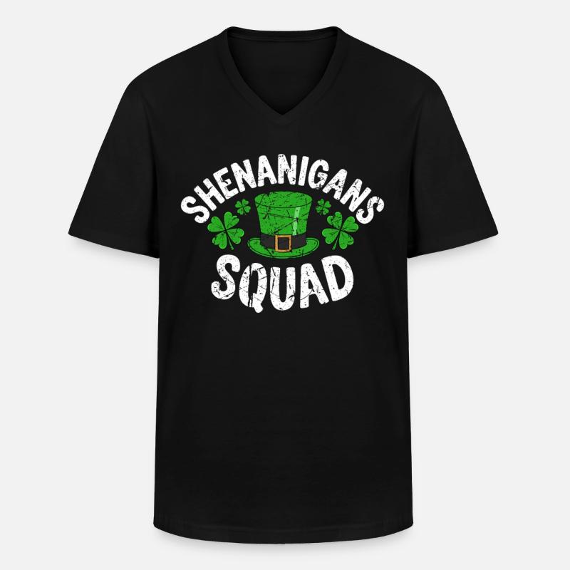 Shenanigans Squad - Männer-T-Shirt mit V-Ausschnitt - Schwarz