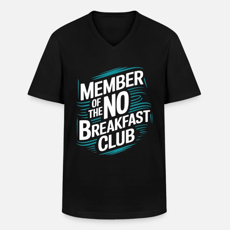 Intermittent fasting Intermittent fasting - Men's V-Neck T-Shirt - black