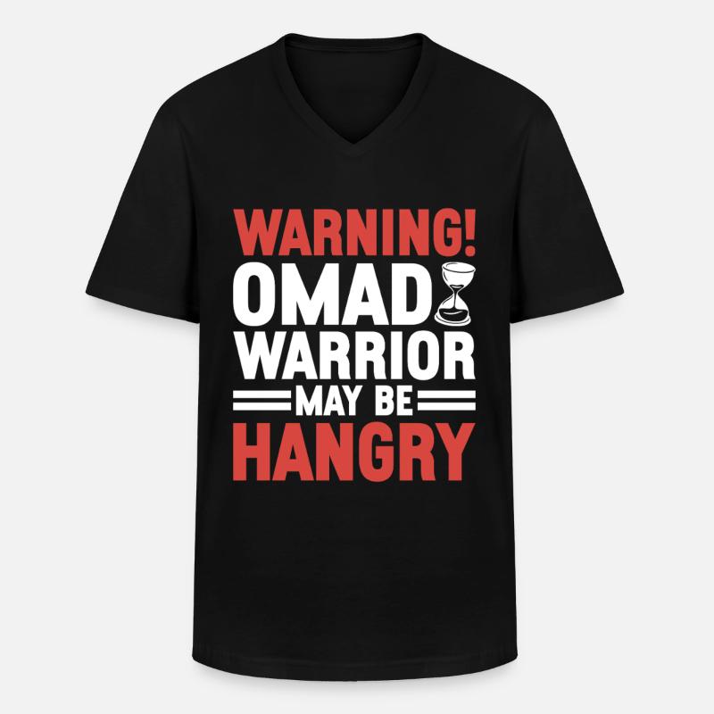 Intermittent fasting Intermittent fasting - Men's V-Neck T-Shirt - black