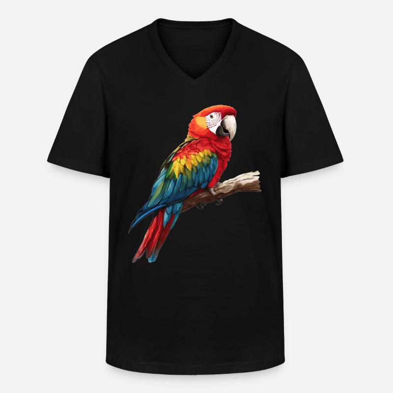 Aras Ara - Männer-T-Shirt mit V-Ausschnitt - Schwarz