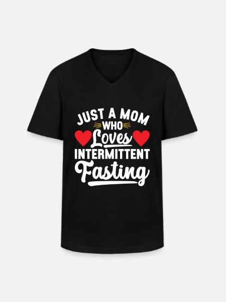 Intermittent fasting Intermittent fasting - Men's V-Neck T-Shirt - black