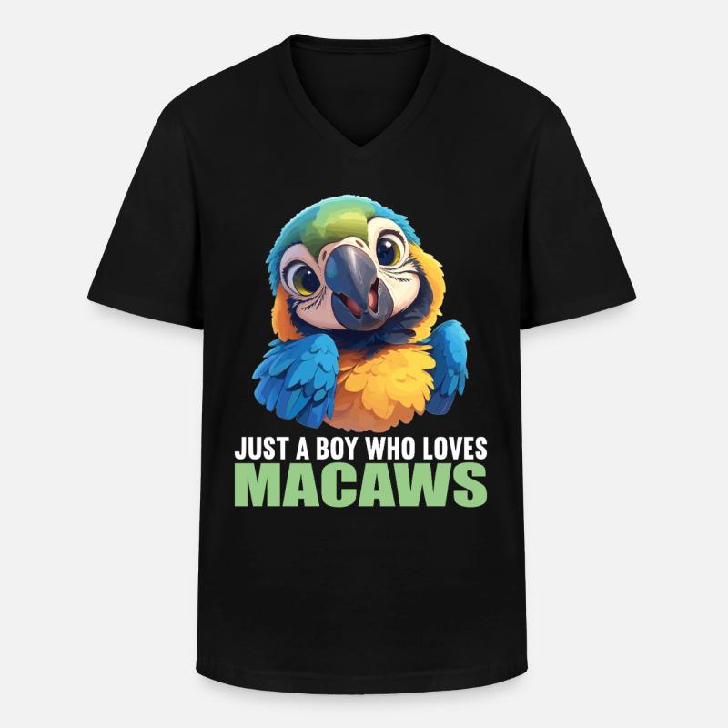Aras Ara - Männer-T-Shirt mit V-Ausschnitt - Schwarz