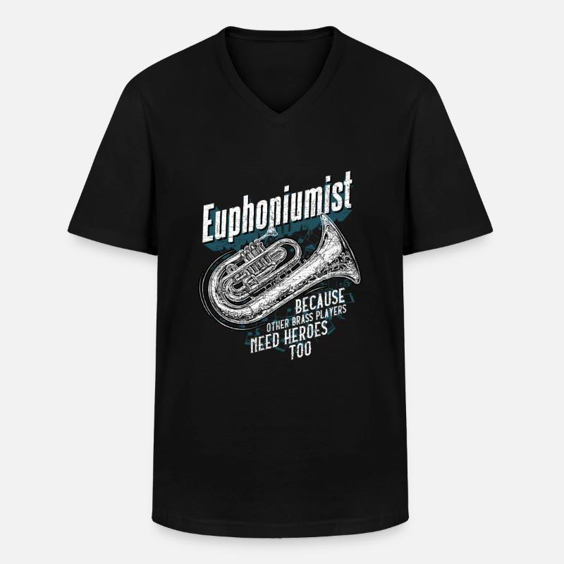 Euphonium Euphonist - Men's V-Neck T-Shirt - black