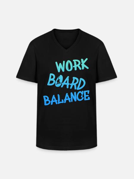 Snowboarder Snowboarding Snowboard - Männer-T-Shirt mit V-Ausschnitt - Schwarz