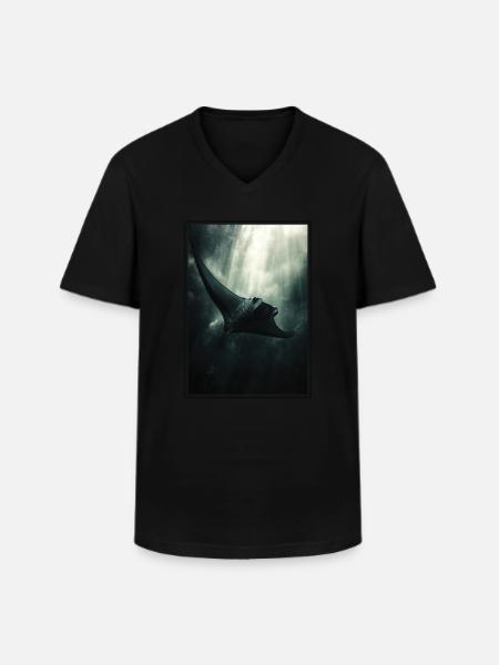 Manta Rays Manta Rays - Men's V-Neck T-Shirt - black