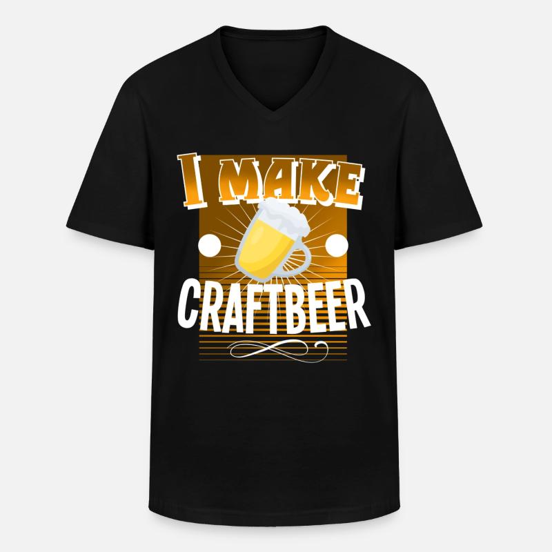 Craft Beer - Männer-T-Shirt mit V-Ausschnitt - Schwarz