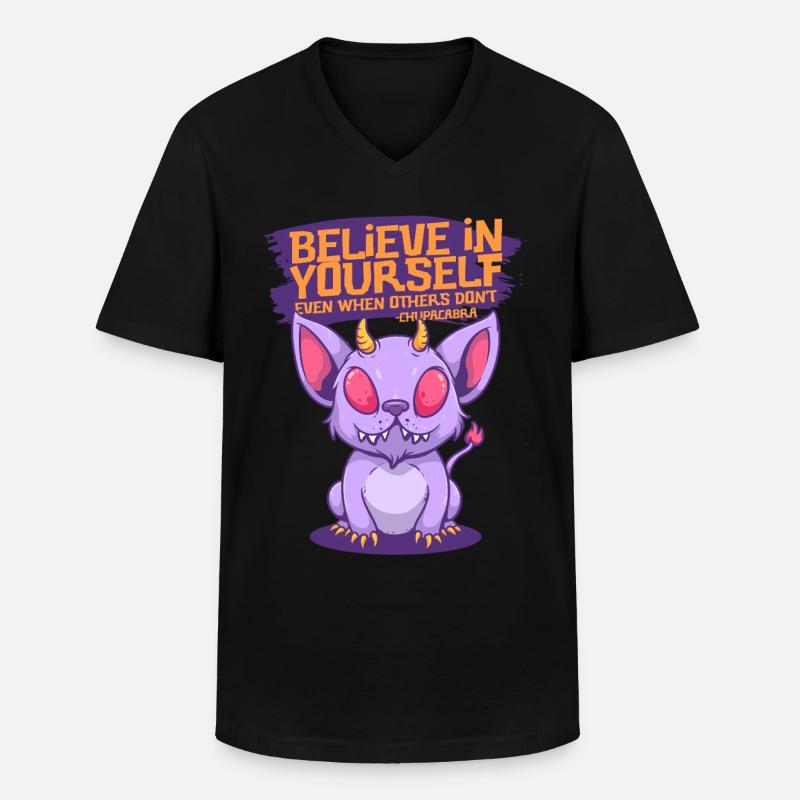Chupacabra Kryptid Kryptozoologie - Männer-T-Shirt mit V-Ausschnitt - Schwarz