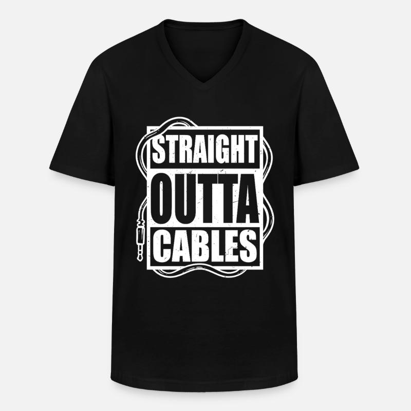 Audiovisueller Techniker AV Tech - Männer-T-Shirt mit V-Ausschnitt - Schwarz