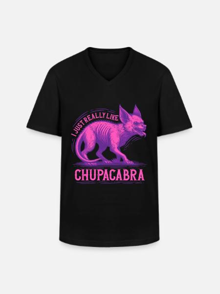 Chupacabra Kryptid Kryptozoologie - Männer-T-Shirt mit V-Ausschnitt - Schwarz
