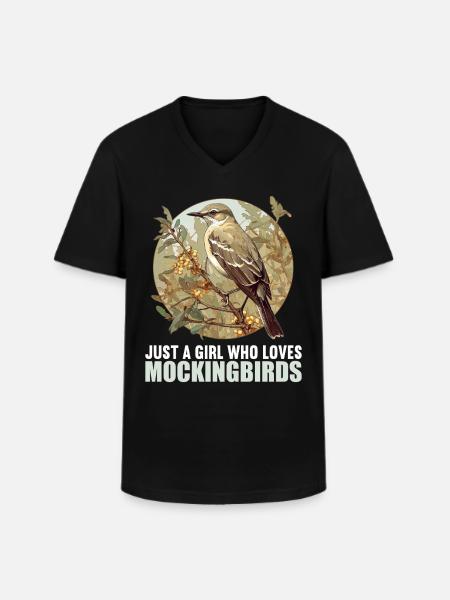 Oiseaux moqueurs Oiseaux moqueurs - T-shirt col V Homme - noir
