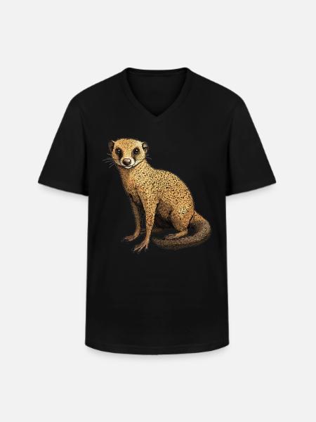 Mongoose's Mongoose - Men's V-Neck T-Shirt - black