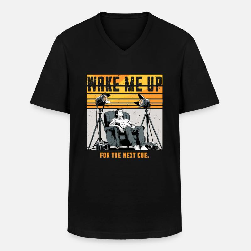Lighting Technician Lighting Technician - Men's V-Neck T-Shirt - black