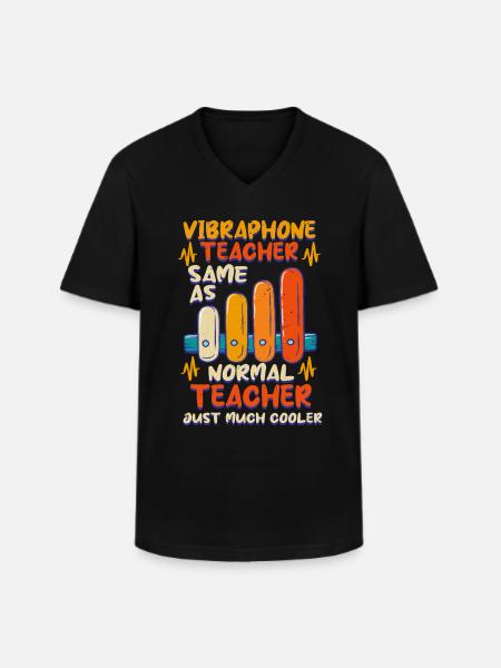 Vibraphon Marimba Vibraphone Teacher - Männer-T-Shirt mit V-Ausschnitt - Schwarz