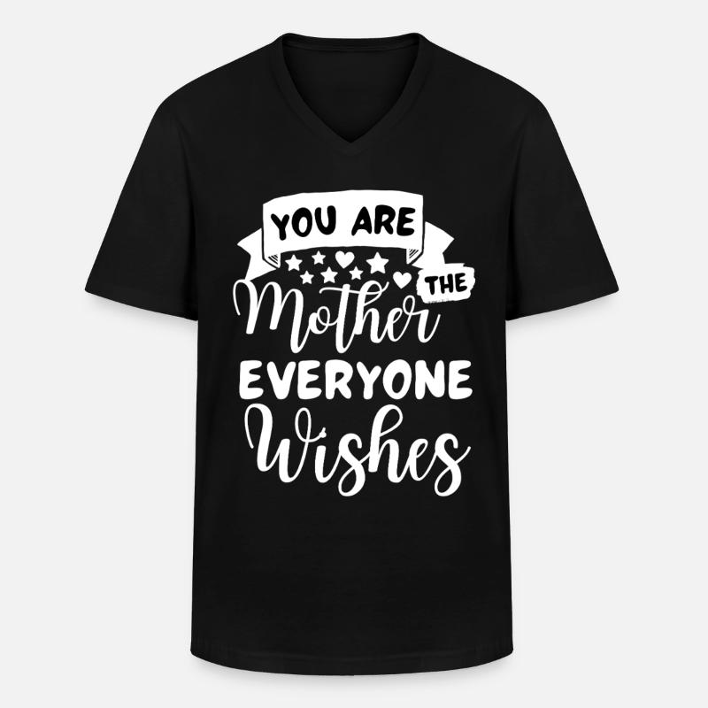 Beste Mama Spruch Mutter Sprüche - Männer-T-Shirt mit V-Ausschnitt - Schwarz