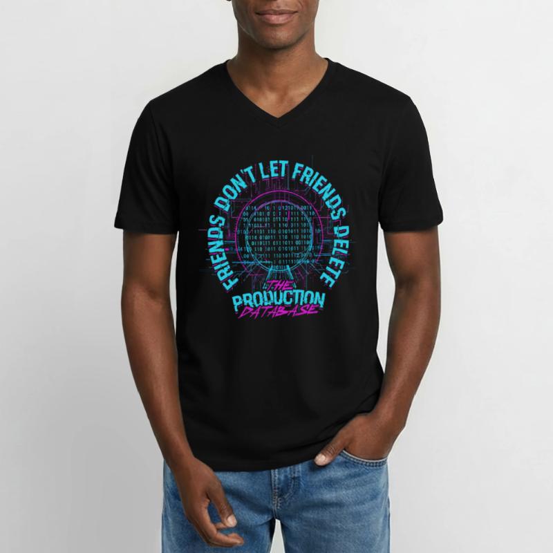 Computer Scientist Production Database Men's V-Neck T-Shirt