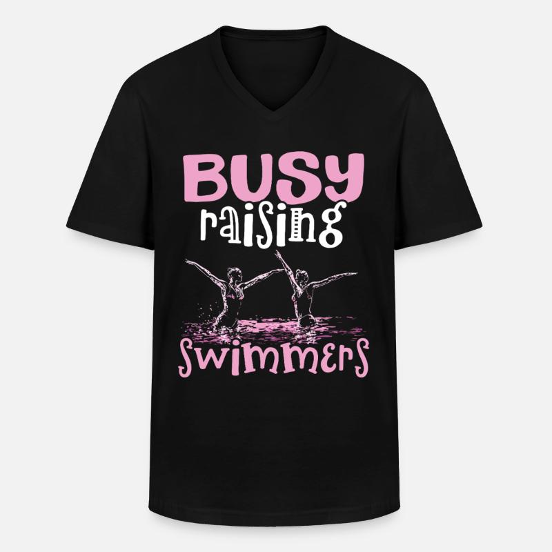 Synchronized Swimming Synchro Swimmers - Men's V-Neck T-Shirt - black