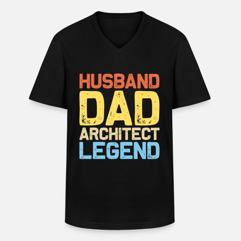 Architekt - Männer-T-Shirt mit V-Ausschnitt - Schwarz