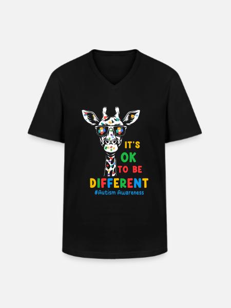 Autism Autistic - Men's V-Neck T-Shirt - black