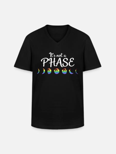 Nice "Against Racism" - Men's V-Neck T-Shirt - black
