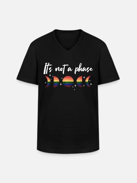 LGBTQIA+ Lesbians, Gays, Equality - Men's V-Neck T-Shirt - black