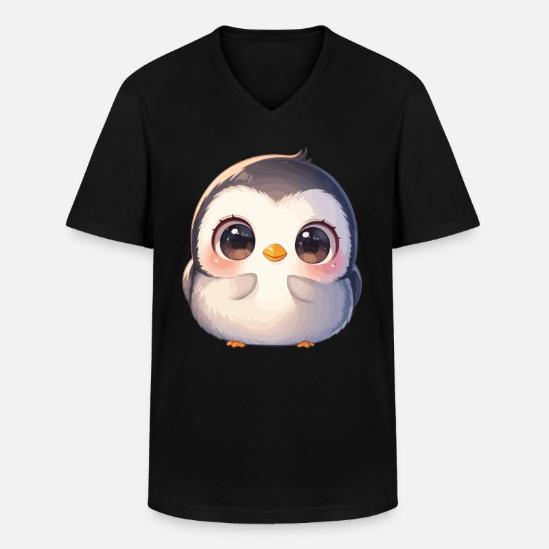 Penguins Penguin - Men's V-Neck T-Shirt - black