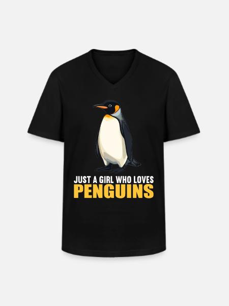 Pingouins Pingouin - T-shirt col V Homme - noir