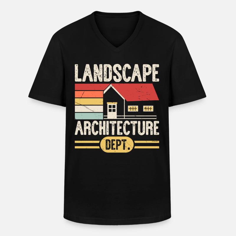 Architekt - Männer-T-Shirt mit V-Ausschnitt - Schwarz