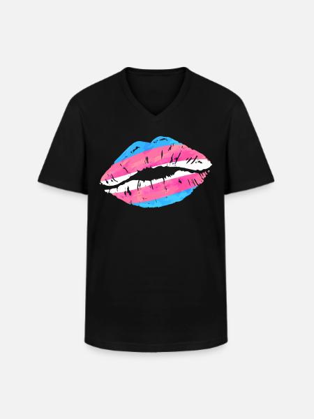 Transgender Trans LGBT Pride - Men's V-Neck T-Shirt - black