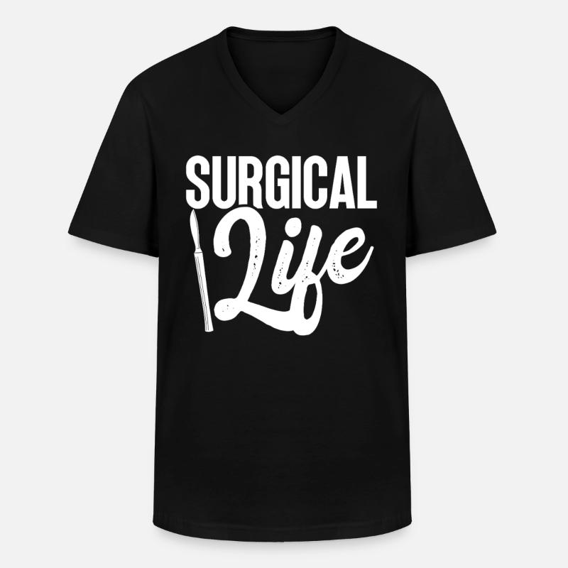 Chirurgischer Techniker Chirurgischer Technologe - Männer-T-Shirt mit V-Ausschnitt - Schwarz