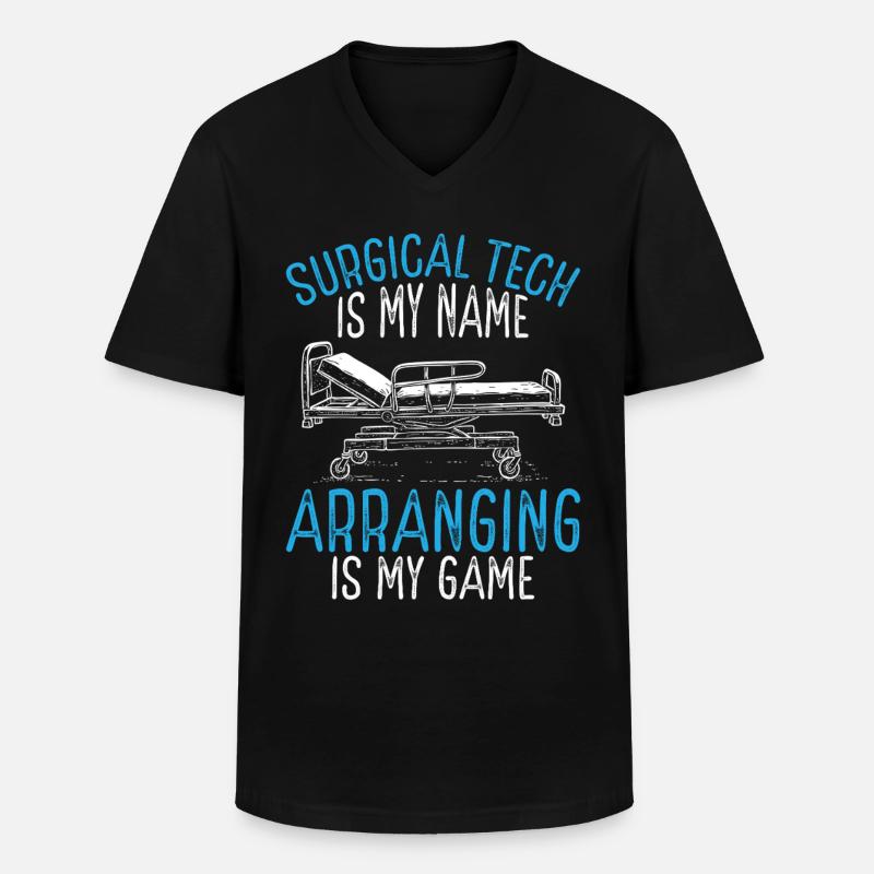 Chirurgischer Techniker Chirurgischer Technologe - Männer-T-Shirt mit V-Ausschnitt - Schwarz