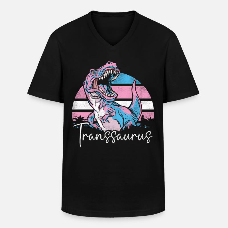 Transgender Trans LGBT Pride - Männer-T-Shirt mit V-Ausschnitt - Schwarz