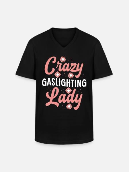 Allume-gaz - T-shirt col V Homme - noir