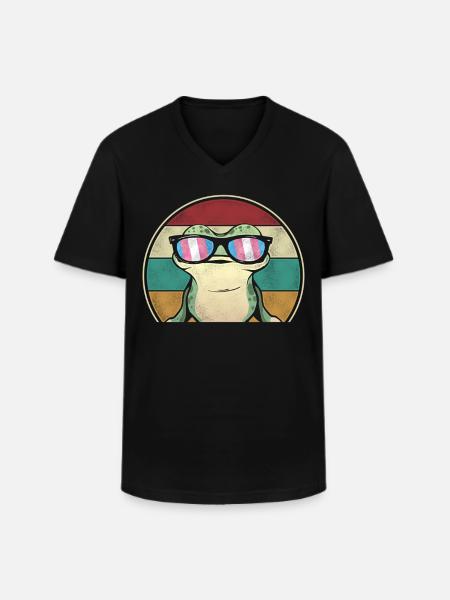 Transgender Trans LGBT Pride - Männer-T-Shirt mit V-Ausschnitt - Schwarz