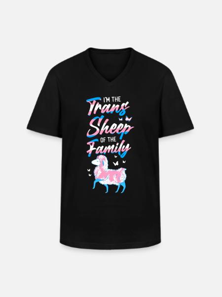 Transgender Trans LGBT Pride - Men's V-Neck T-Shirt - black