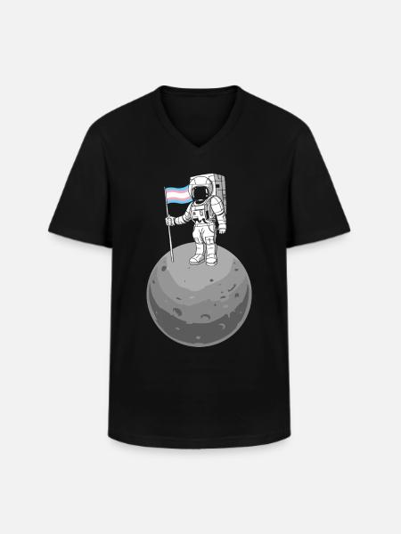 Transgender Trans LGBT Pride - Men's V-Neck T-Shirt - black