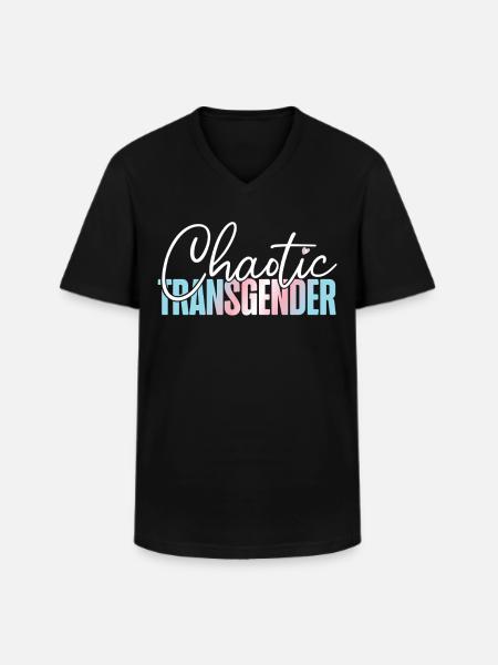 Transgender Trans LGBT Pride - Men's V-Neck T-Shirt - black