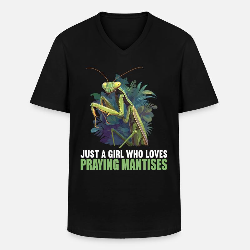 Gottesanbeterinnenen Gottesanbeterin - Männer-T-Shirt mit V-Ausschnitt - Schwarz