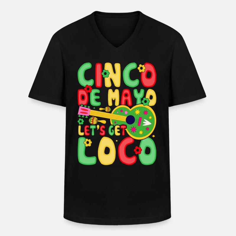 Cinco De Mayo - Männer-T-Shirt mit V-Ausschnitt - Schwarz