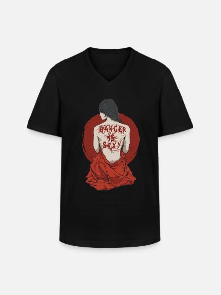 Dark Romance Reverse Harem - Männer-T-Shirt mit V-Ausschnitt - Schwarz