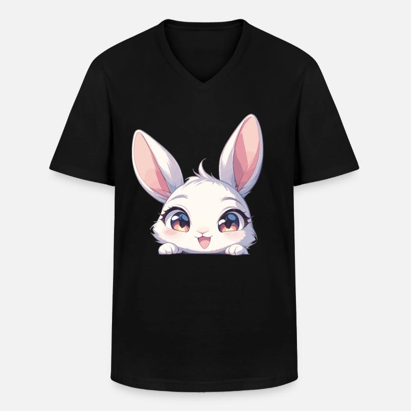Bunny Bunny - Men's V-Neck T-Shirt - black