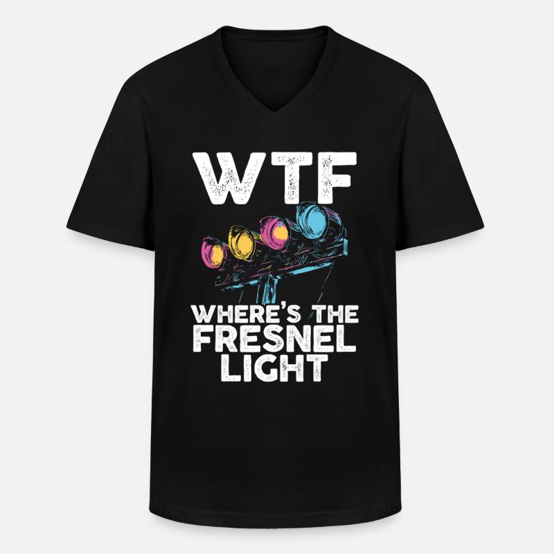 Lichttechniker Beleuchtungstechniker Lichttechnik - Männer-T-Shirt mit V-Ausschnitt - Schwarz