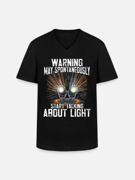 Lighting Technician Lighting Technician Lighting Technology - Men's V-Neck T-Shirt - black